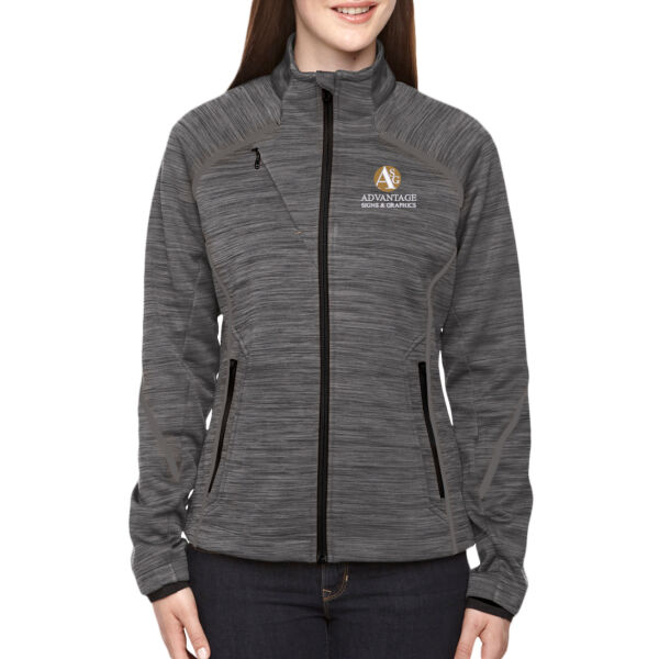 Advantage Signs - Women's Flux Mélange Bonded Fleece Jacket Thumbnail