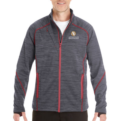 Advantage Signs - Men's Flux Mélange Bonded Fleece Jacket Thumbnail