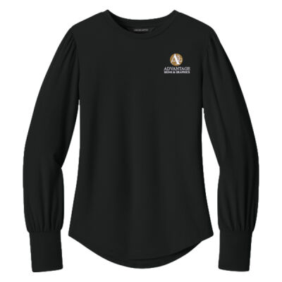Advantage Signs - Women's Stretch Jersey Long Sleeve Blouson Top Thumbnail