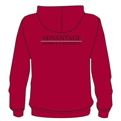 Advantage Signs - Lace Up Pullover Hooded Sweatshirt Thumbnail