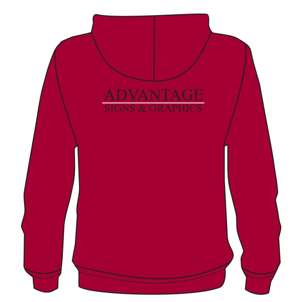 Advantage Signs - Lace Up Pullover Hooded Sweatshirt Thumbnail