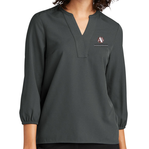 Advantage Signs - Ladies 3/4 Sleeve Tunic Blouse Thumbnail