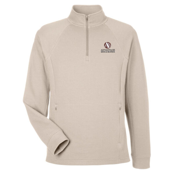 Advantage Signs - Men's Rhythm Waffle Quarter-Zip Pullover Thumbnail