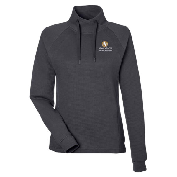 Advantage Signs - Women's Rhythm Waffle Cross-Neck Pullover Thumbnail