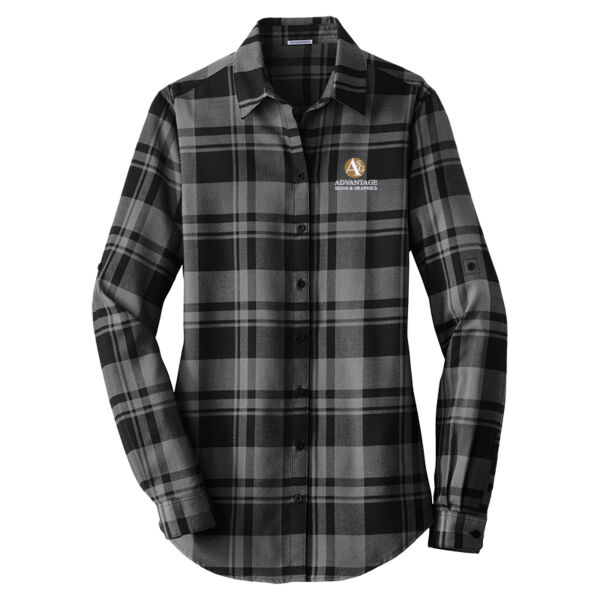 Advantage Signs - Ladies Plaid Flannel Tunic Thumbnail